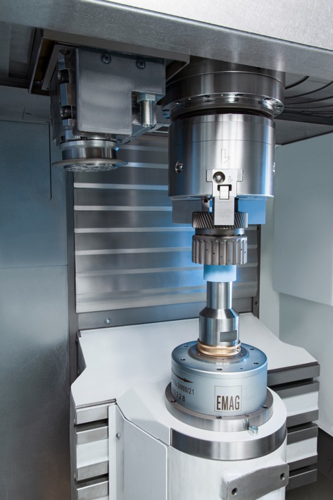 EMAG’s Dual-Spindle Vertical Grinding Center VLC 100 G